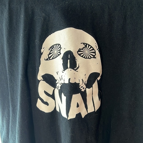 Snail Skull Mens XL Tall T Shirt - Picture 2 of 4
